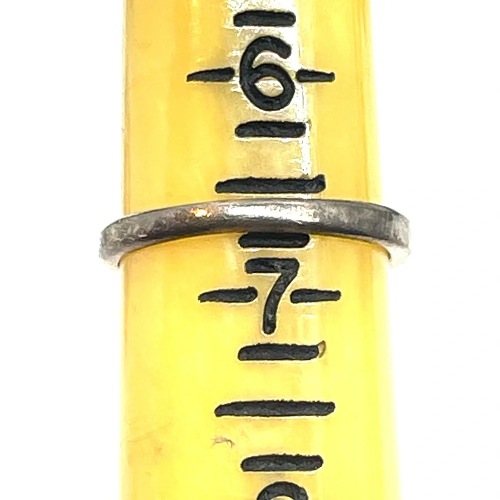 Very vintage sterling turquoise, stackable ring